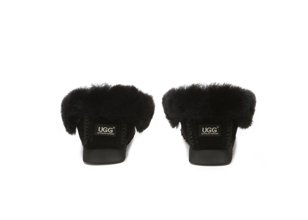 AUSTRALIAN SHEPHERD<sup>®</sup> Kids Wool Ankle Slippers Popo Moccasin