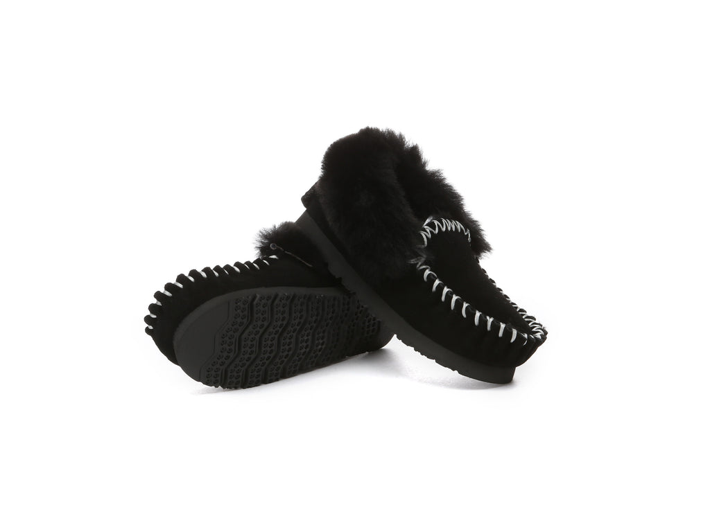 AUSTRALIAN SHEPHERD<sup>®</sup> Kids Wool Ankle Slippers Popo Moccasin