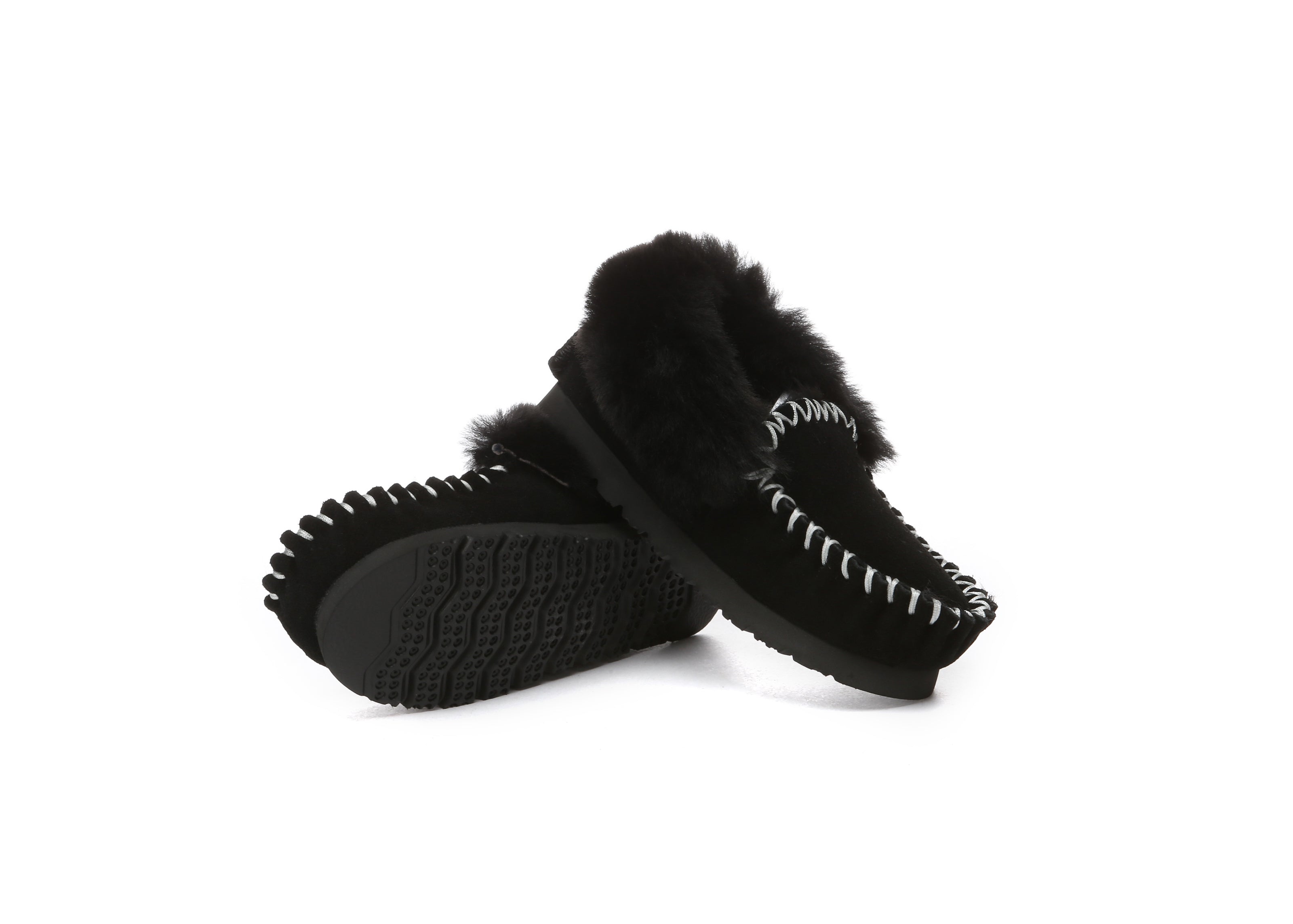 AUSTRALIAN SHEPHERD<sup>®</sup> Kids Wool Ankle Slippers Popo Moccasin