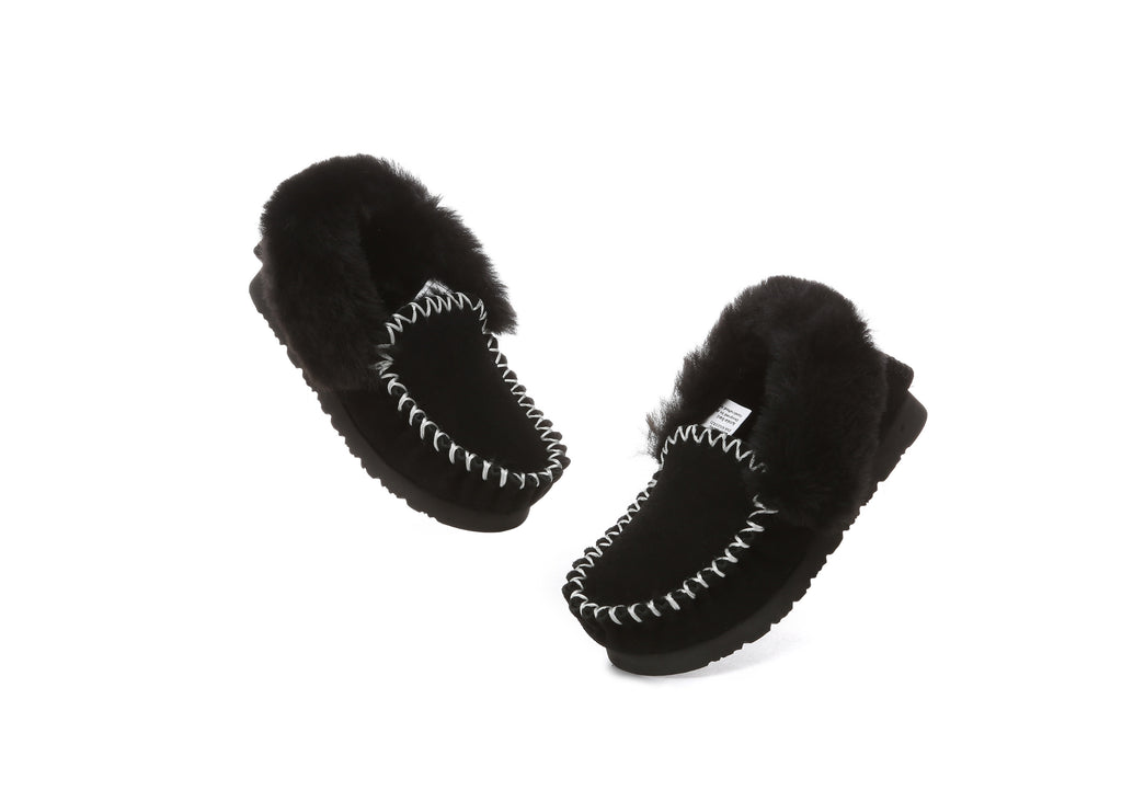 AUSTRALIAN SHEPHERD<sup>®</sup> Kids Wool Ankle Slippers Popo Moccasin