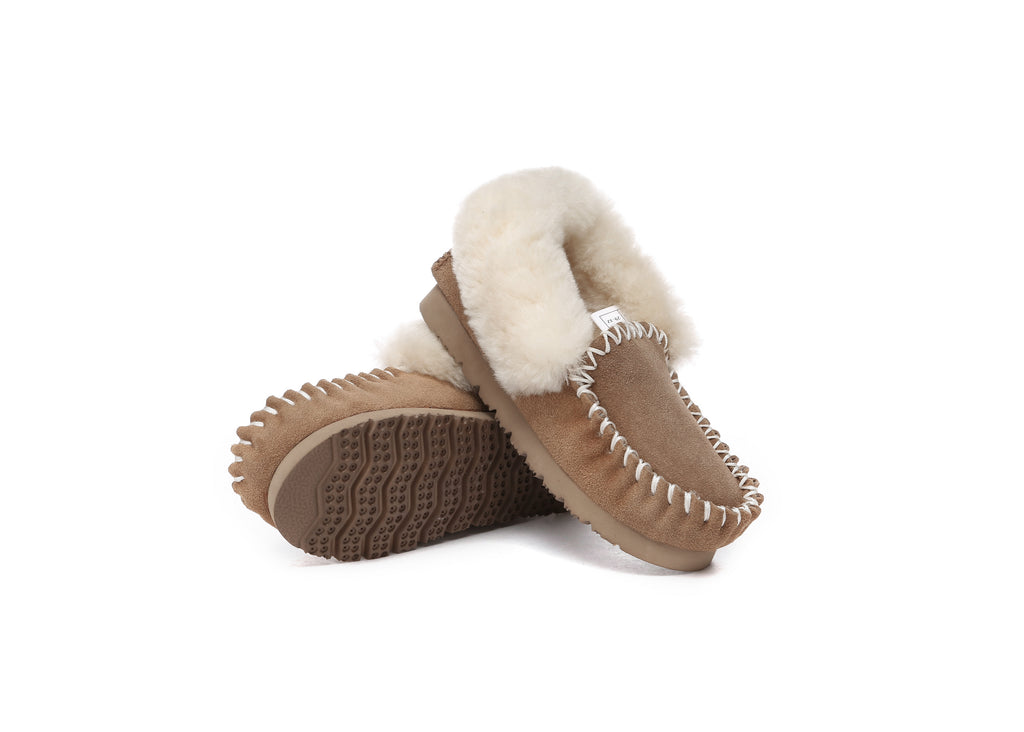 AUSTRALIAN SHEPHERD<sup>®</sup> Kids Wool Ankle Slippers Popo Moccasin