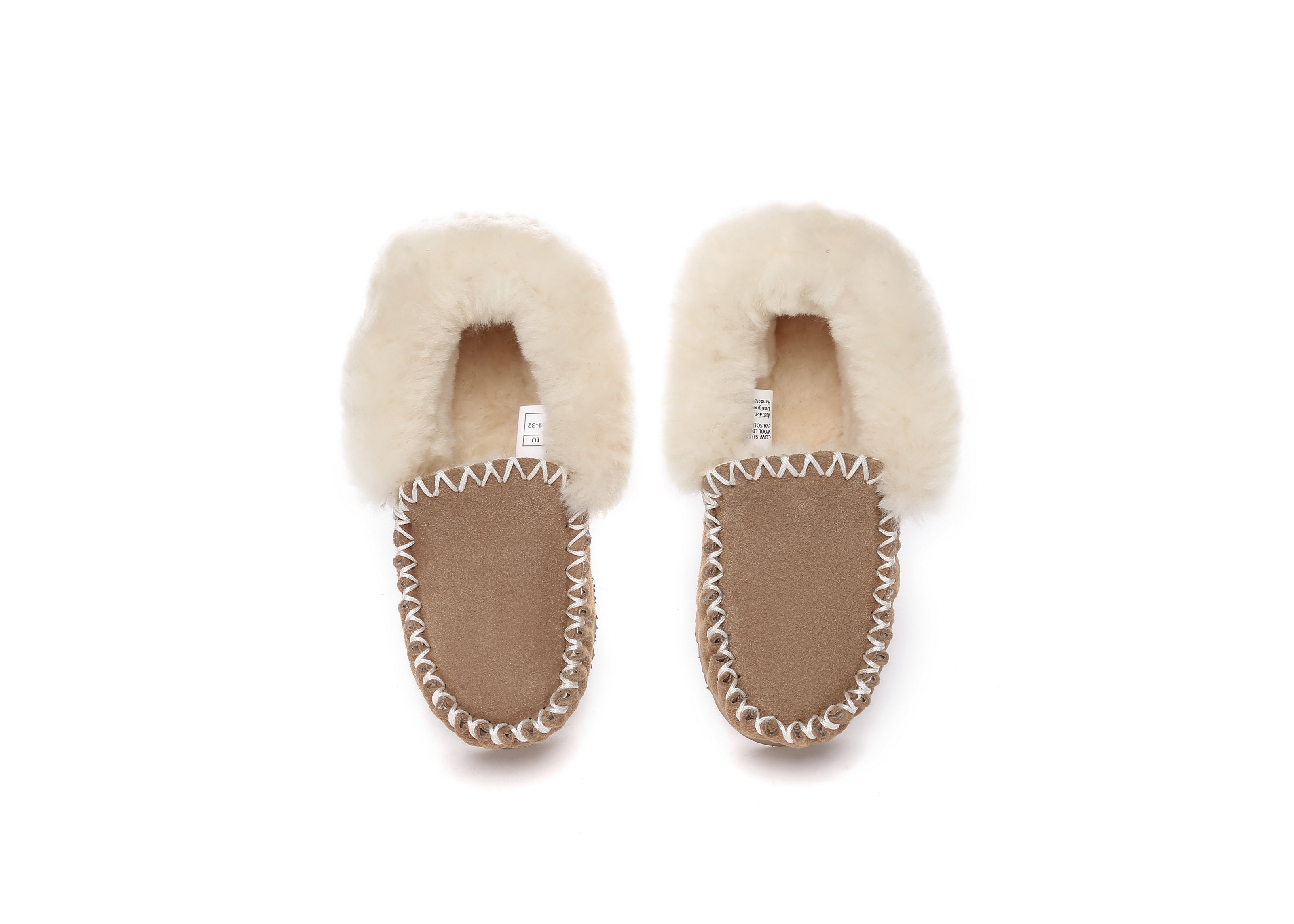 AUSTRALIAN SHEPHERD<sup>®</sup> Kids Wool Ankle Slippers Popo Moccasin