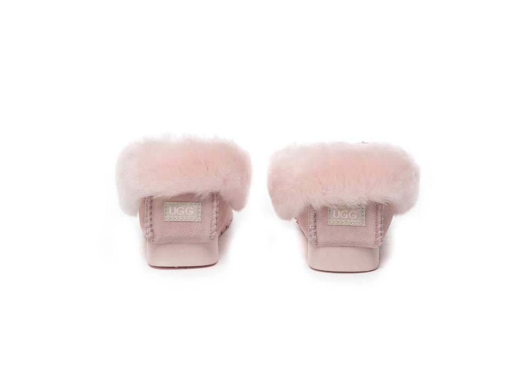AUSTRALIAN SHEPHERD<sup>®</sup> Kids Wool Ankle Slippers Popo Moccasin