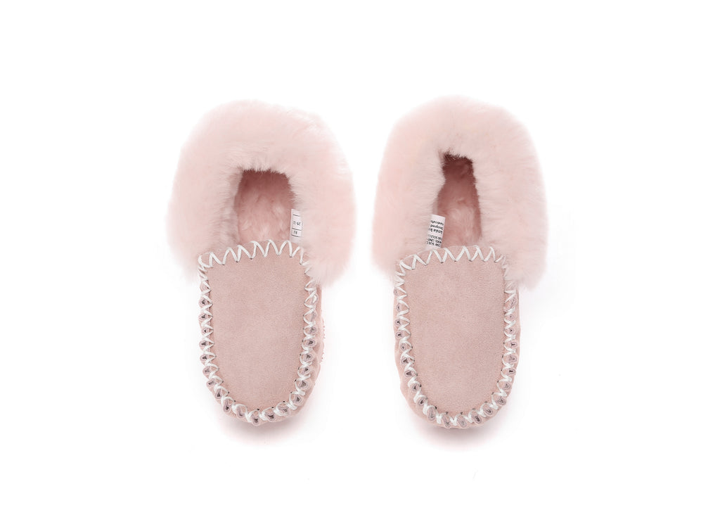 AUSTRALIAN SHEPHERD<sup>®</sup> Kids Wool Ankle Slippers Popo Moccasin