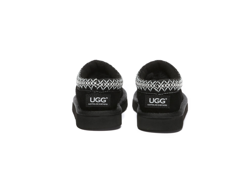 AUSTRALIAN SHEPHERD<sup>®</sup> Kids Sheepskin Wool Ankle Tazzy Slippers Hippie