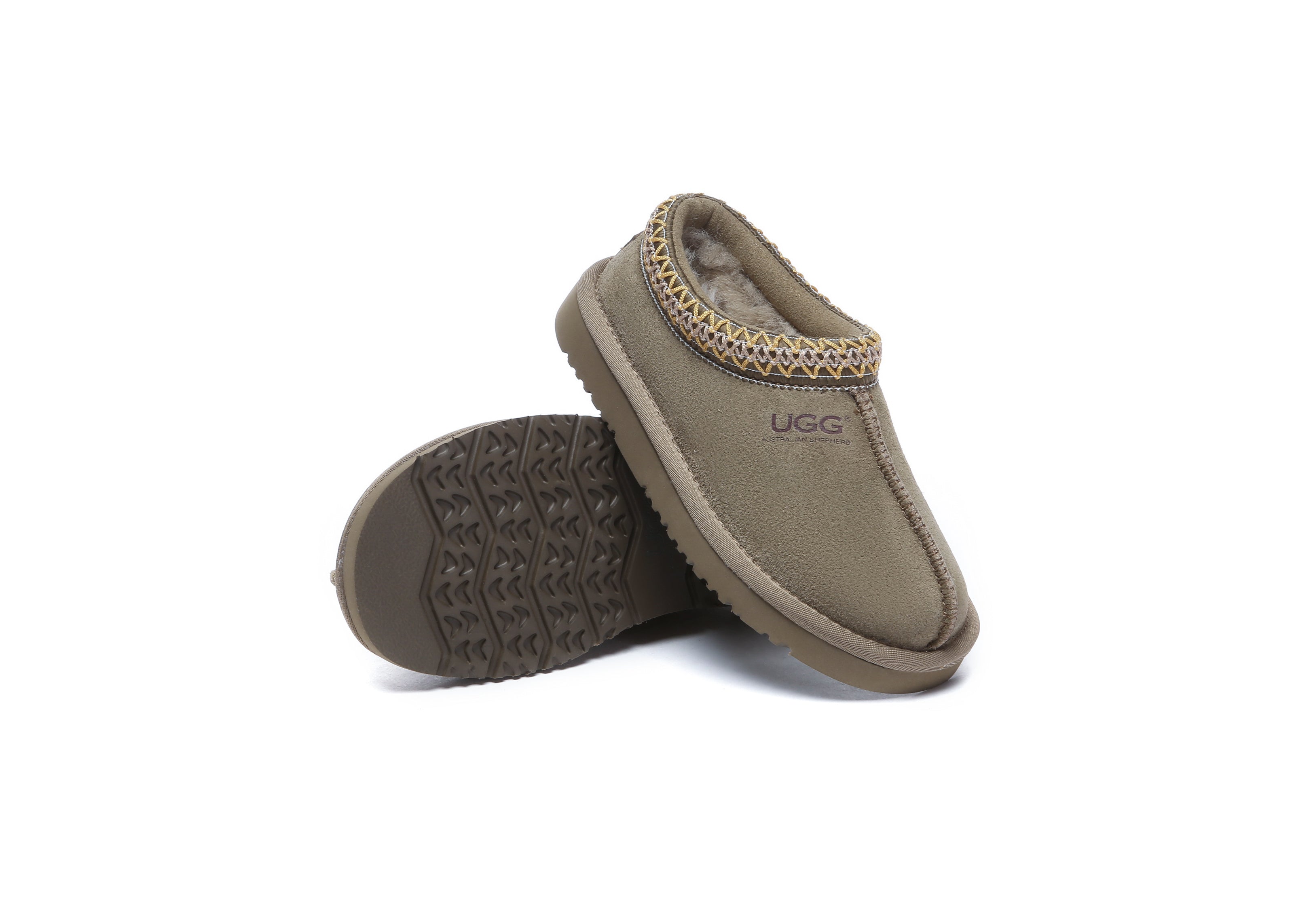 AUSTRALIAN SHEPHERD<sup>®</sup> Kids Sheepskin Wool Ankle Tazzy Slippers Hippie