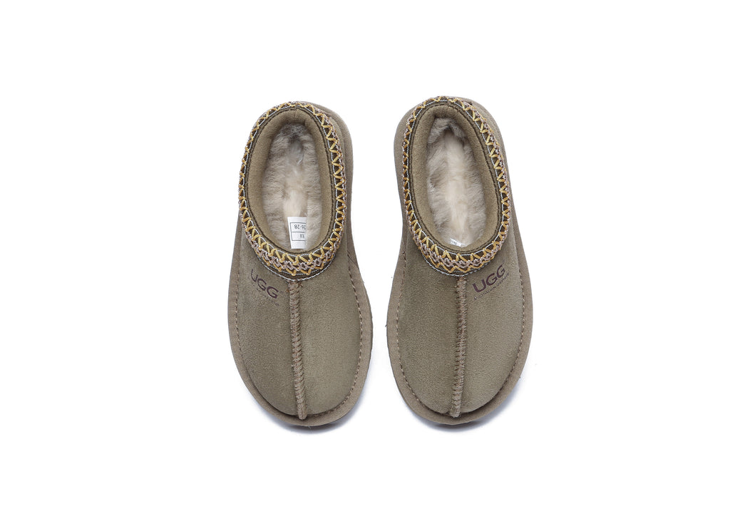 AUSTRALIAN SHEPHERD<sup>®</sup> Kids Sheepskin Wool Ankle Tazzy Slippers Hippie