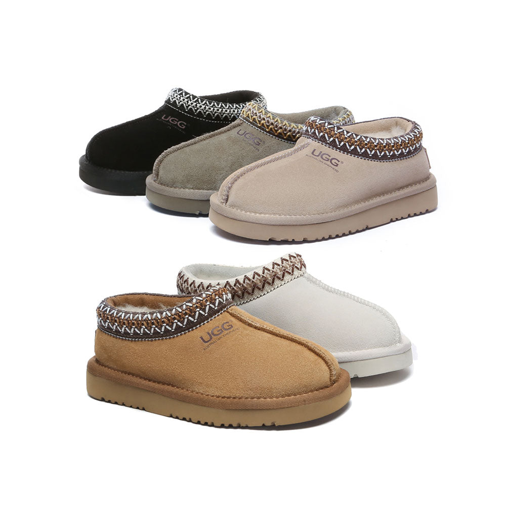 AUSTRALIAN SHEPHERD<sup>®</sup> Kids Sheepskin Wool Ankle Tazzy Slippers Hippie