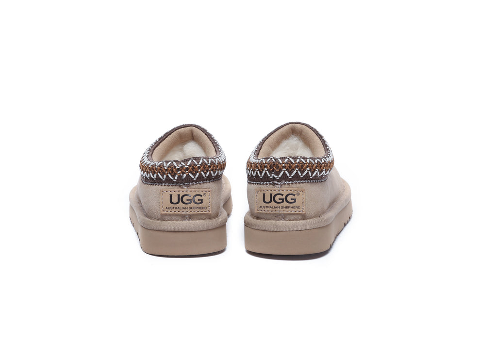 AUSTRALIAN SHEPHERD<sup>®</sup> Kids Sheepskin Wool Ankle Tazzy Slippers Hippie
