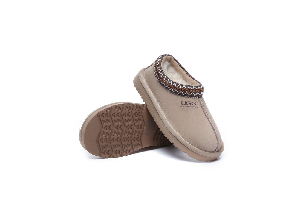 AUSTRALIAN SHEPHERD<sup>®</sup> Kids Sheepskin Wool Ankle Tazzy Slippers Hippie