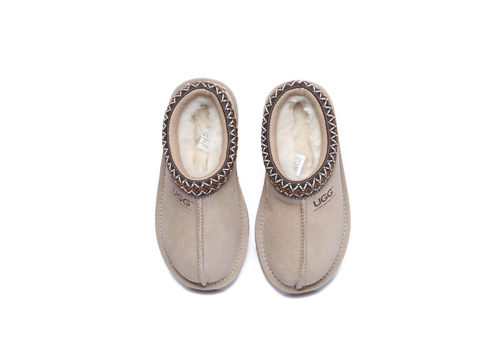 AUSTRALIAN SHEPHERD<sup>®</sup> Kids Sheepskin Wool Ankle Tazzy Slippers Hippie