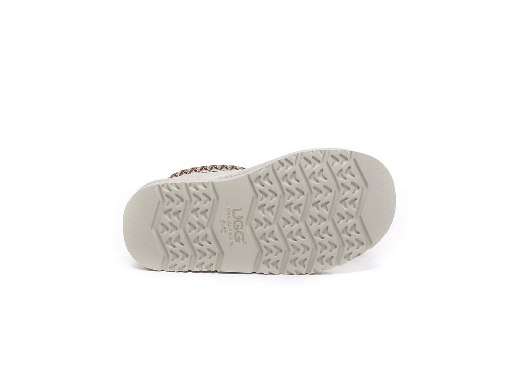 AUSTRALIAN SHEPHERD<sup>®</sup> Kids Sheepskin Wool Ankle Tazzy Slippers Hippie