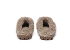 AUSTRALIAN SHEPHERD<sup>®</sup> Double Faced Sheepskin Wool Slippers Waffle Curly