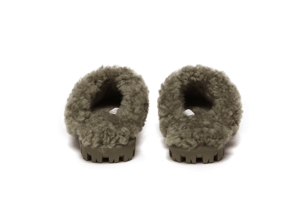 AUSTRALIAN SHEPHERD<sup>®</sup> Double Faced Sheepskin Wool Slippers Waffle Curly