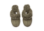 AUSTRALIAN SHEPHERD<sup>®</sup> Double Faced Sheepskin Wool Slippers Waffle Curly