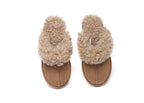 AUSTRALIAN SHEPHERD<sup>®</sup> Double Faced Sheepskin Wool Slippers Waffle Curly
