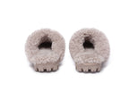 AUSTRALIAN SHEPHERD<sup>®</sup> Double Faced Sheepskin Wool Slippers Waffle Curly