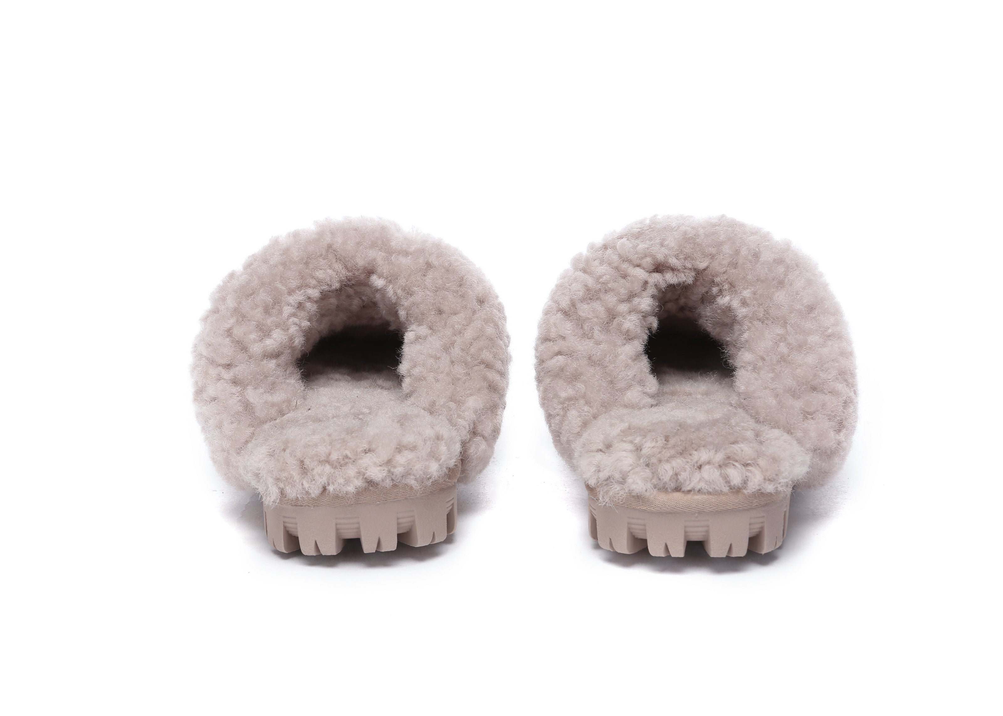 AUSTRALIAN SHEPHERD<sup>®</sup> Double Faced Sheepskin Wool Slippers Waffle Curly