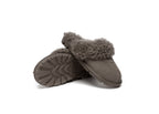 AUSTRALIAN SHEPHERD<sup>®</sup> Double Faced Sheepskin Wool Slippers Waffle Curly