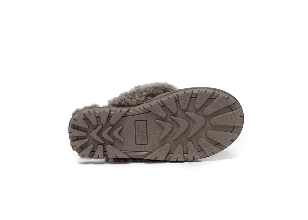 AUSTRALIAN SHEPHERD<sup>®</sup> Double Faced Sheepskin Wool Slippers Waffle Curly