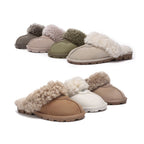 AUSTRALIAN SHEPHERD<sup>®</sup> Double Faced Sheepskin Wool Slippers Waffle Curly