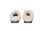 AUSTRALIAN SHEPHERD<sup>®</sup> Double Faced Sheepskin Wool Slippers Waffle Curly