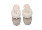 AUSTRALIAN SHEPHERD<sup>®</sup> Double Faced Sheepskin Wool Slippers Waffle Curly