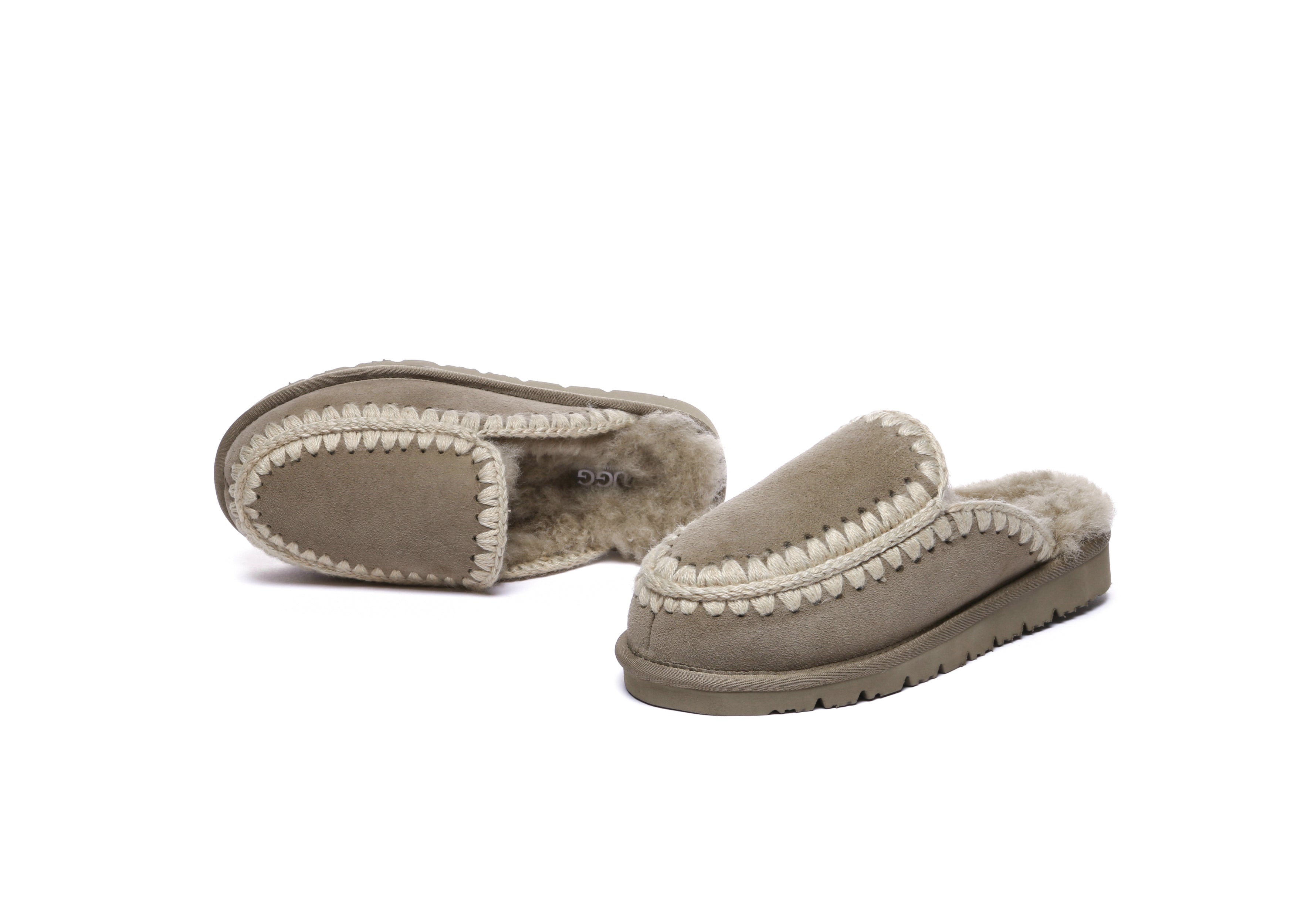 AUSTRALIAN SHEPHERD<sup>®</sup> Women Sheepskin Wool Knitted Slippers Sophia