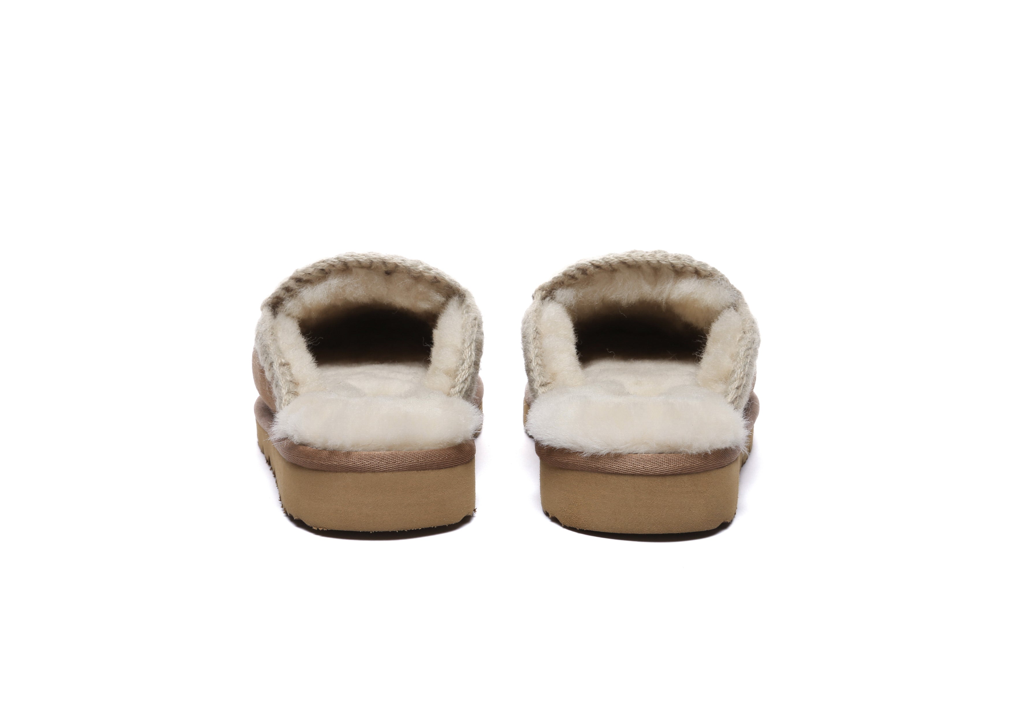 AUSTRALIAN SHEPHERD<sup>®</sup> Women Sheepskin Wool Knitted Slippers Sophia