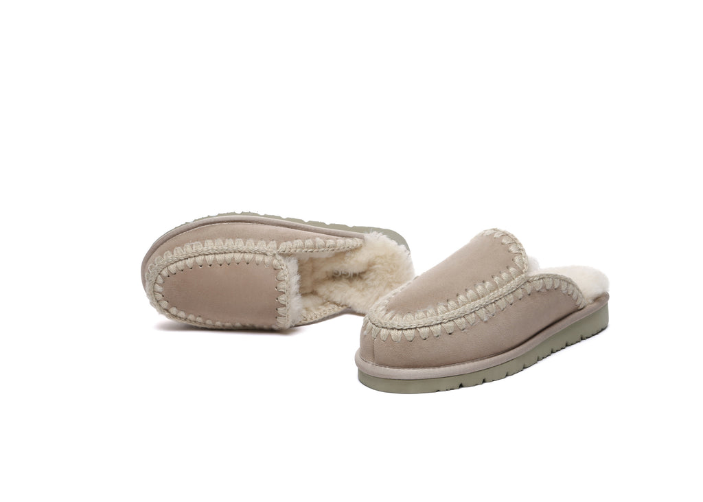 AUSTRALIAN SHEPHERD<sup>®</sup> Women Sheepskin Wool Knitted Slippers Sophia