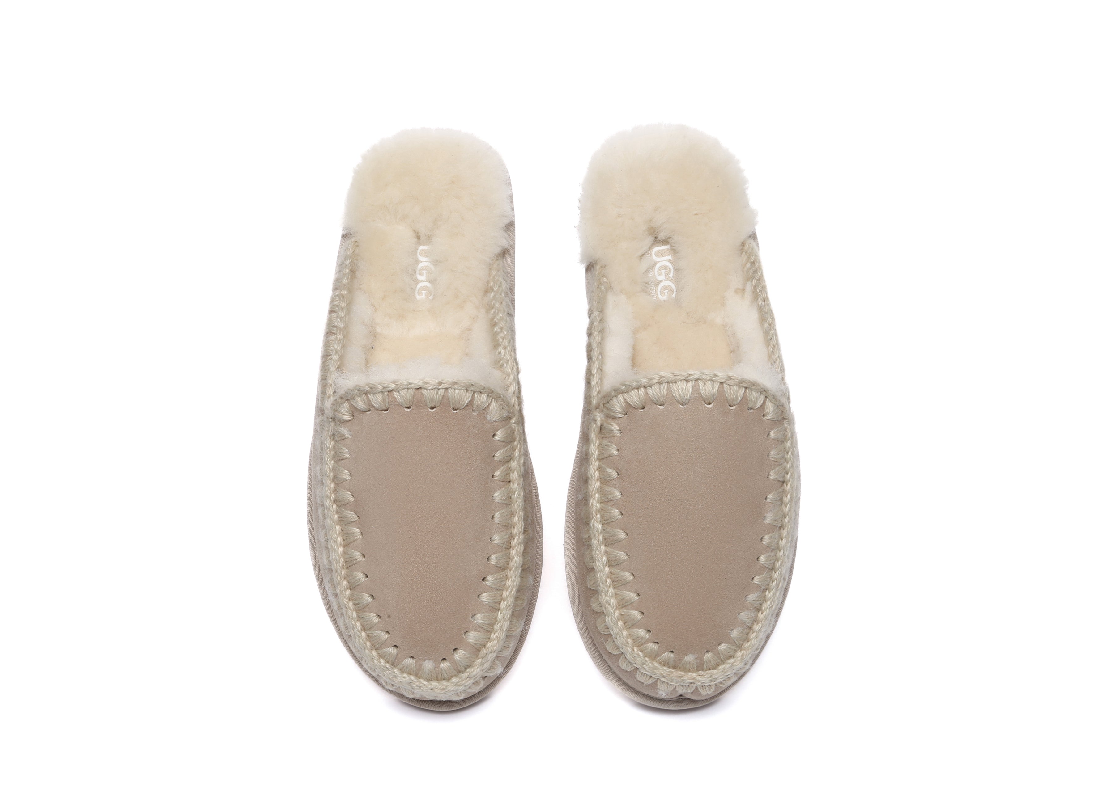 AUSTRALIAN SHEPHERD<sup>®</sup> Women Sheepskin Wool Knitted Slippers Sophia