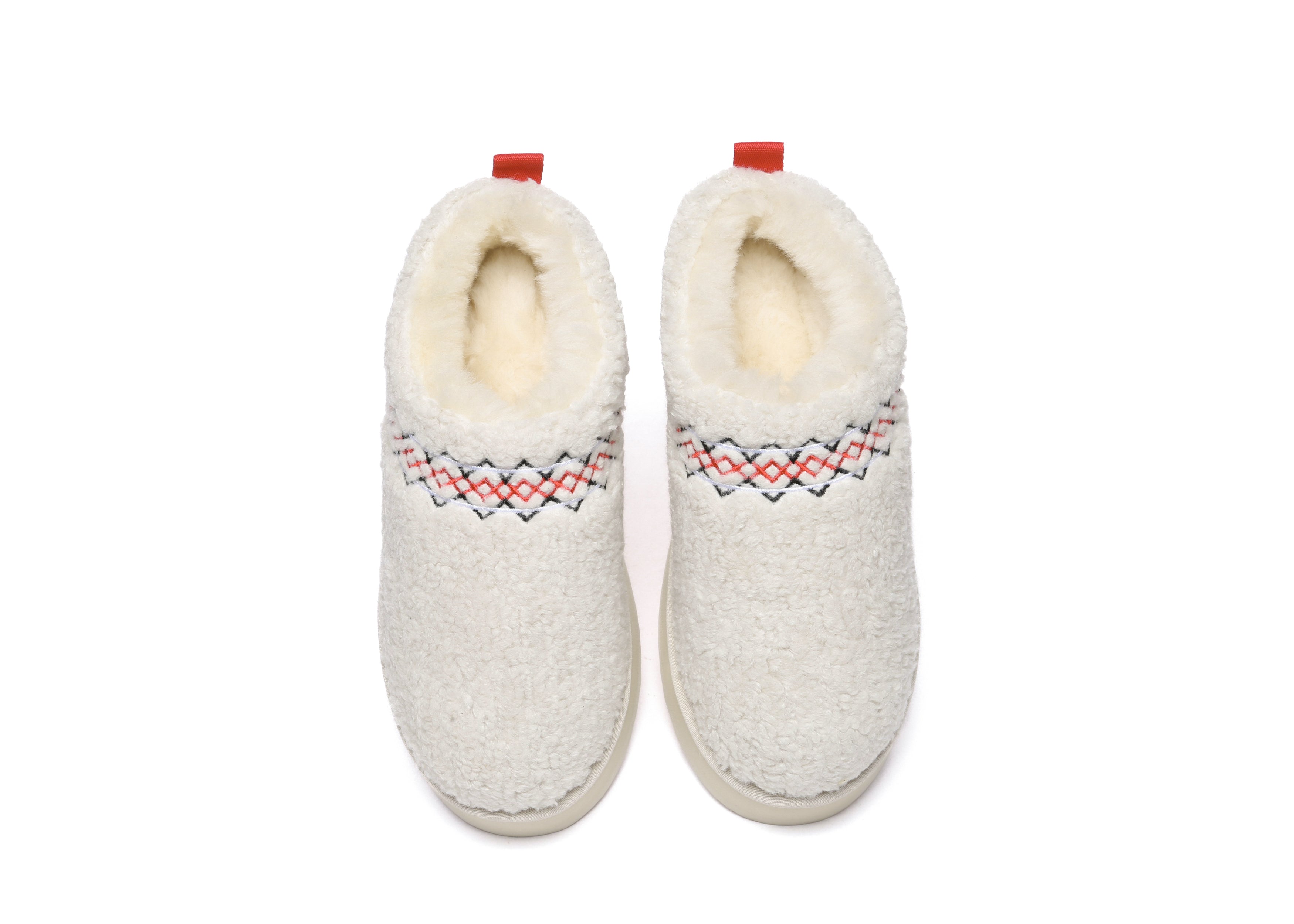 AUSTRALIAN SHEPHERD<sup>®</sup> Sheepskin Wool Plush Ankle Platform Slippers Madge