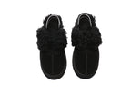 AUSTRALIAN SHEPHERD<sup>®</sup> Women Removable Wool Strap Slingback Platform Slippers Waffle Curly