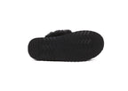 AUSTRALIAN SHEPHERD<sup>®</sup> Women Removable Wool Strap Slingback Platform Slippers Waffle Curly