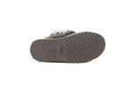 AUSTRALIAN SHEPHERD<sup>®</sup> Women Removable Wool Strap Slingback Platform Slippers Waffle Curly