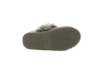 AUSTRALIAN SHEPHERD<sup>®</sup> Women Removable Wool Strap Slingback Platform Slippers Waffle Curly