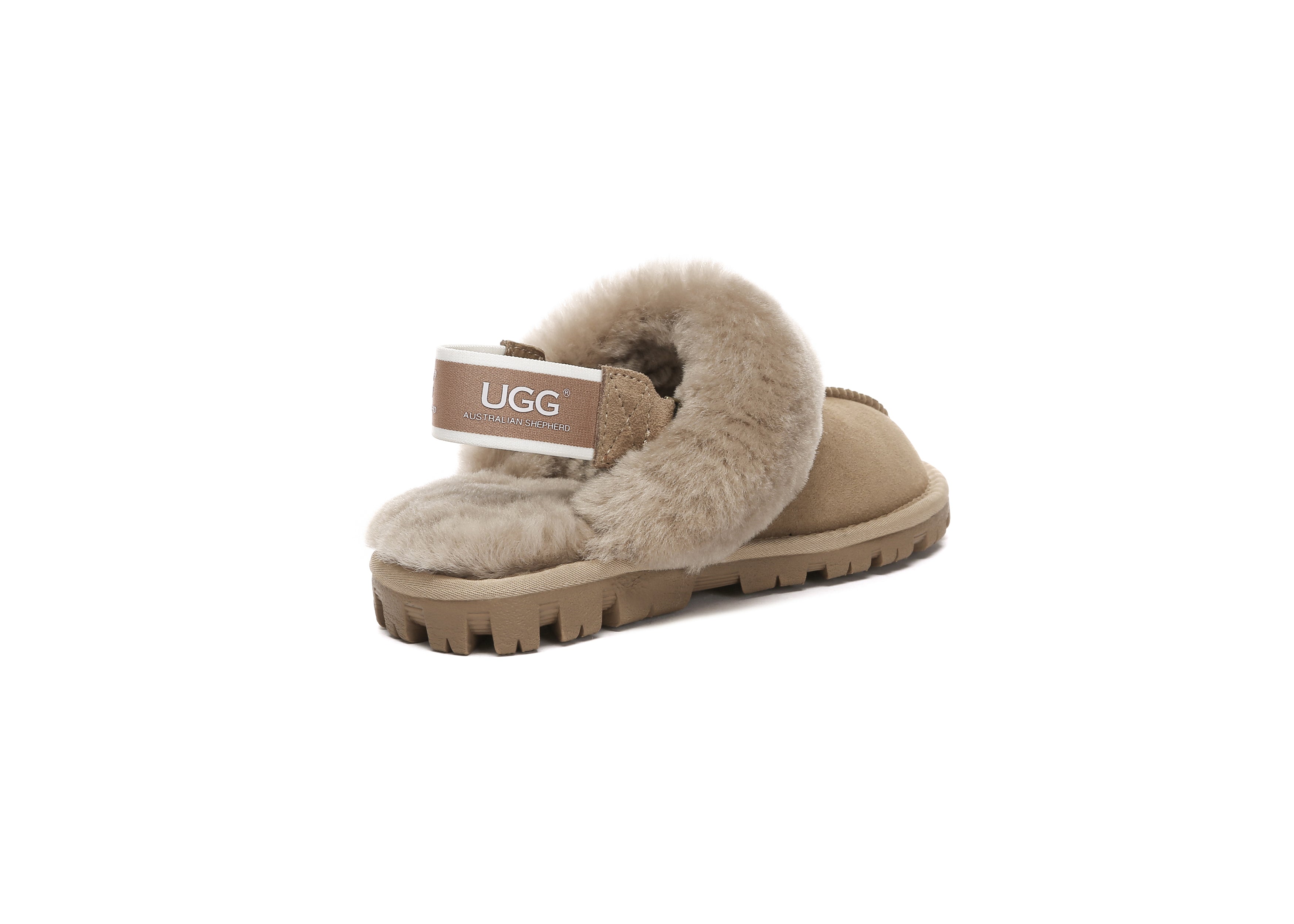 AUSTRALIAN SHEPHERD<sup>®</sup> Fluffy Strap Slingback Slippers