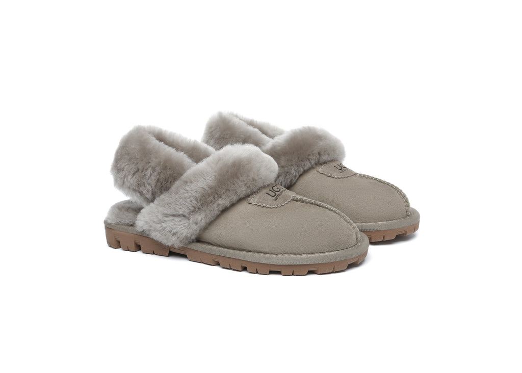 AUSTRALIAN SHEPHERD<sup>®</sup> Fluffy Strap Slingback Slippers