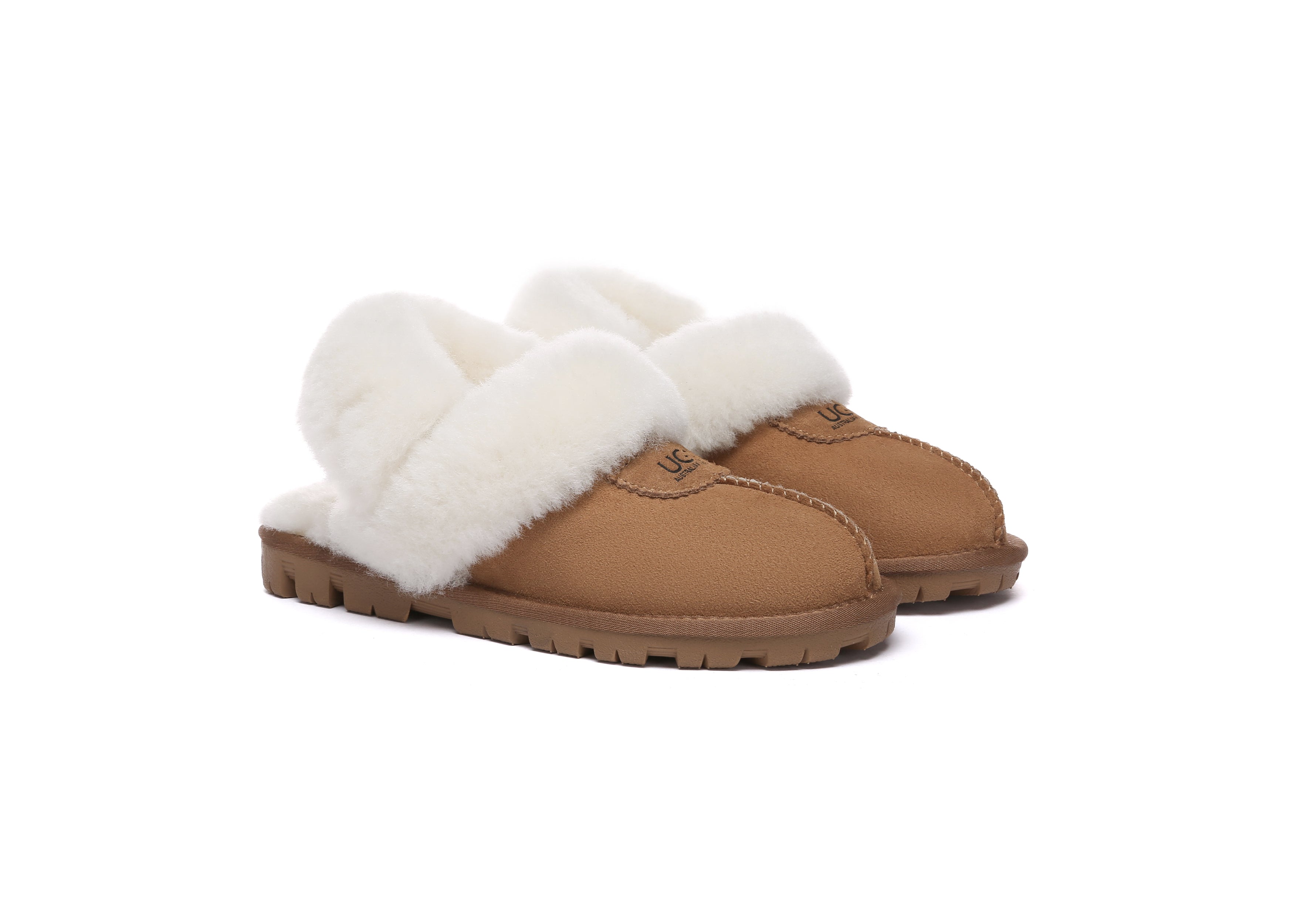 AUSTRALIAN SHEPHERD<sup>®</sup> Fluffy Strap Slingback Slippers