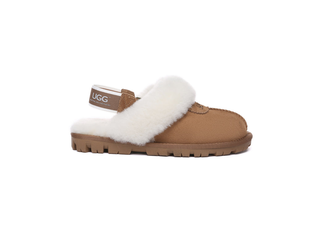 AUSTRALIAN SHEPHERD<sup>®</sup> Fluffy Strap Slingback Slippers