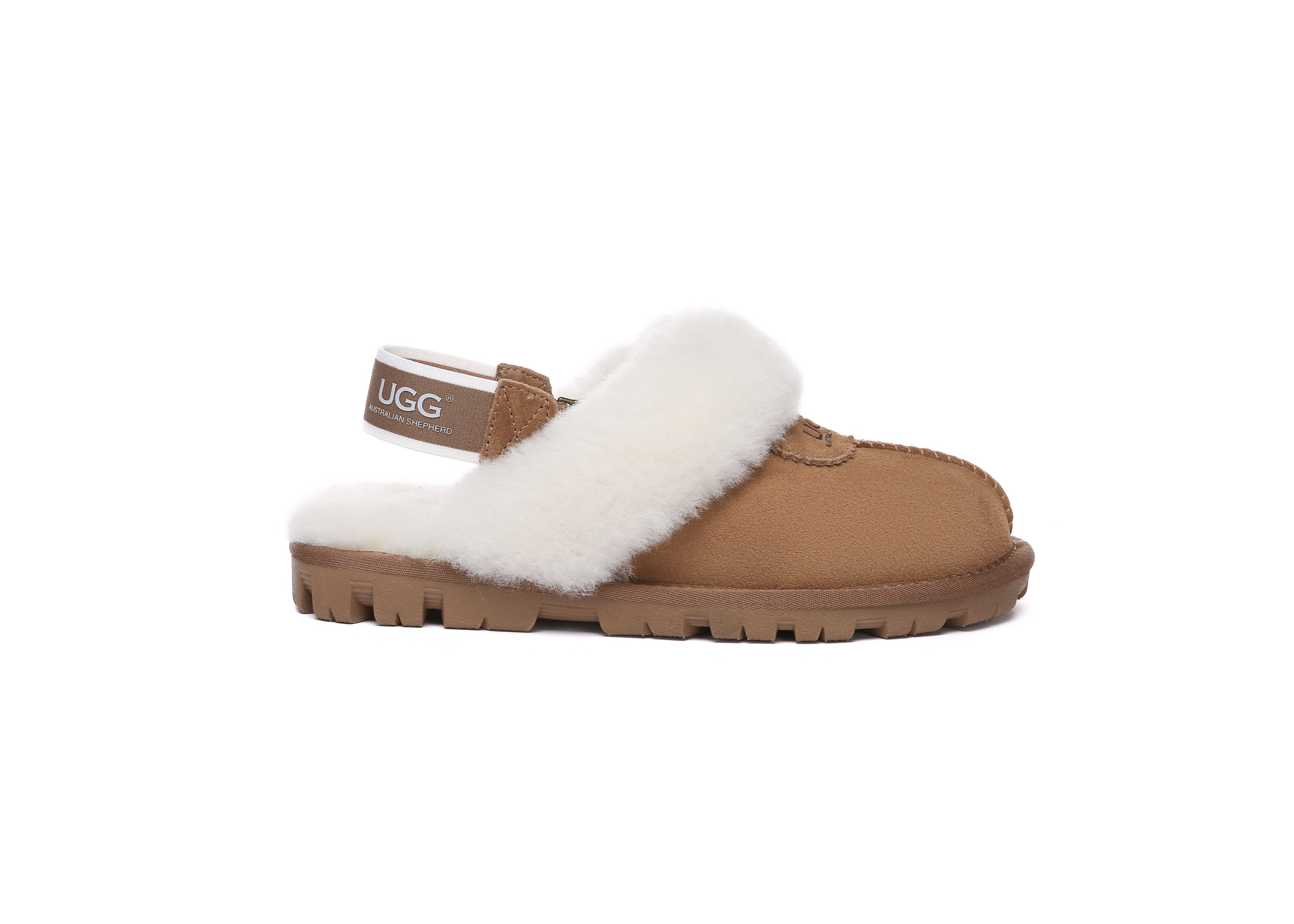 AUSTRALIAN SHEPHERD<sup>®</sup> Fluffy Strap Slingback Slippers