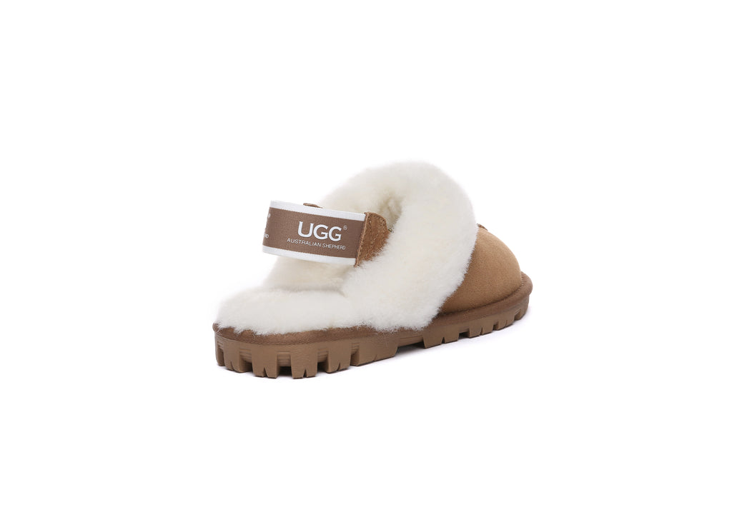 AUSTRALIAN SHEPHERD<sup>®</sup> Fluffy Strap Slingback Slippers
