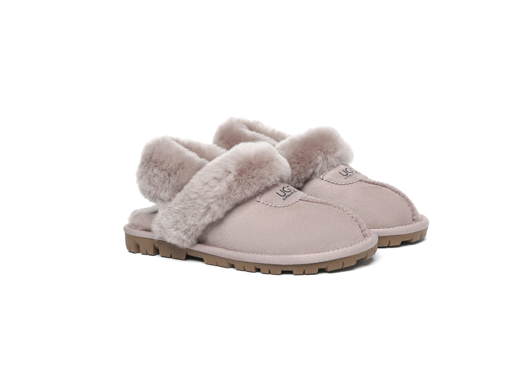 AUSTRALIAN SHEPHERD<sup>®</sup> Fluffy Strap Slingback Slippers