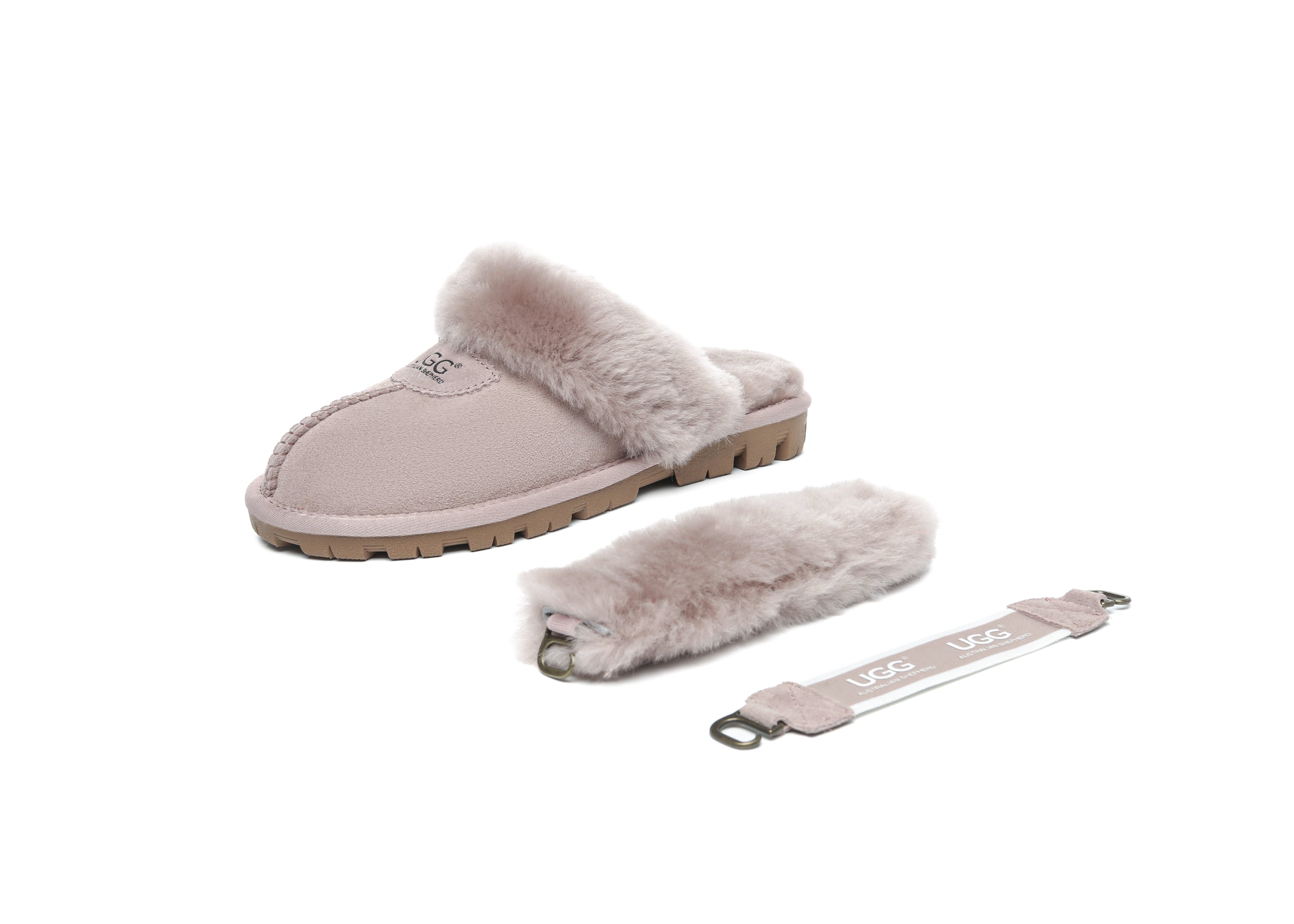 AUSTRALIAN SHEPHERD<sup>®</sup> Fluffy Strap Slingback Slippers
