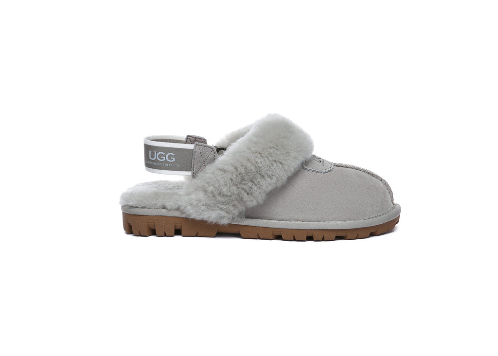 AUSTRALIAN SHEPHERD<sup>®</sup> Fluffy Strap Slingback Slippers