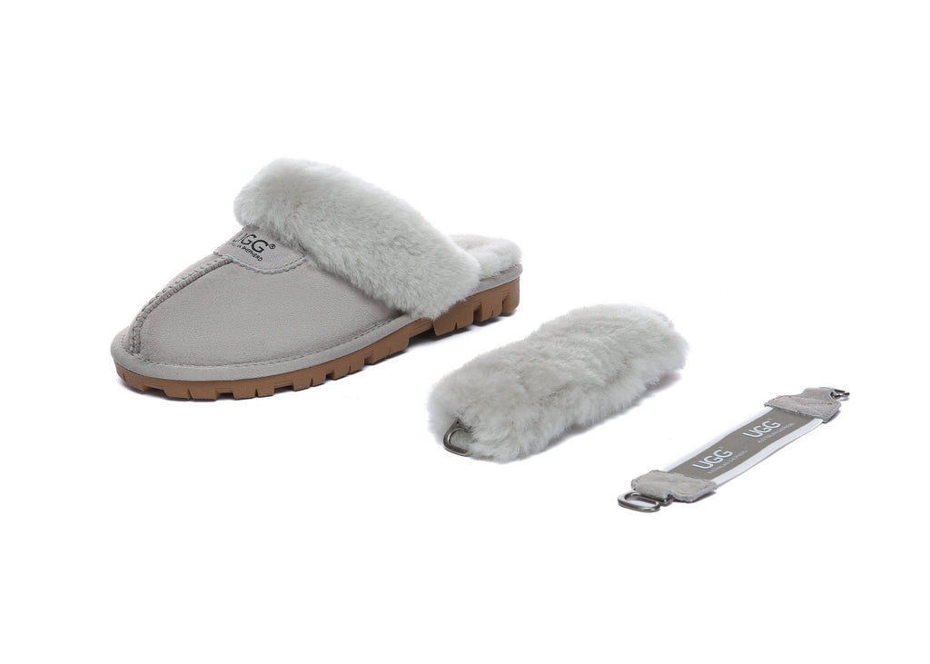 AUSTRALIAN SHEPHERD<sup>®</sup> Fluffy Strap Slingback Slippers