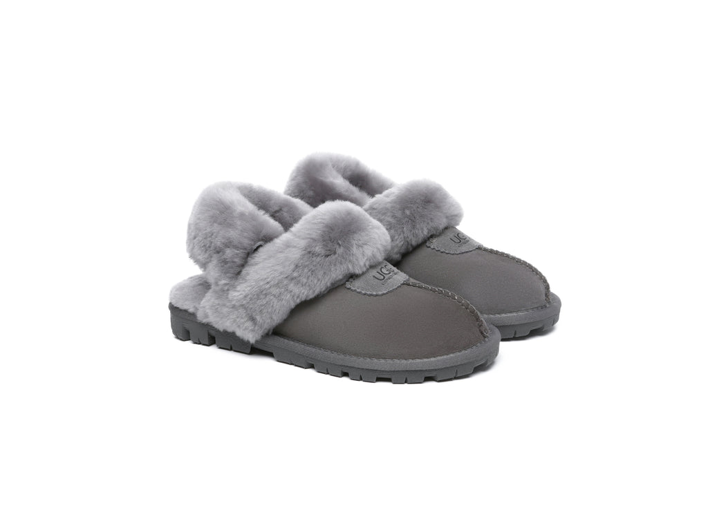 AUSTRALIAN SHEPHERD<sup>®</sup> Fluffy Strap Slingback Slippers