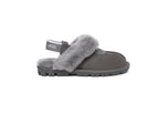 AUSTRALIAN SHEPHERD<sup>®</sup> Fluffy Strap Slingback Slippers