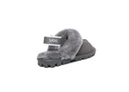 AUSTRALIAN SHEPHERD<sup>®</sup> Fluffy Strap Slingback Slippers