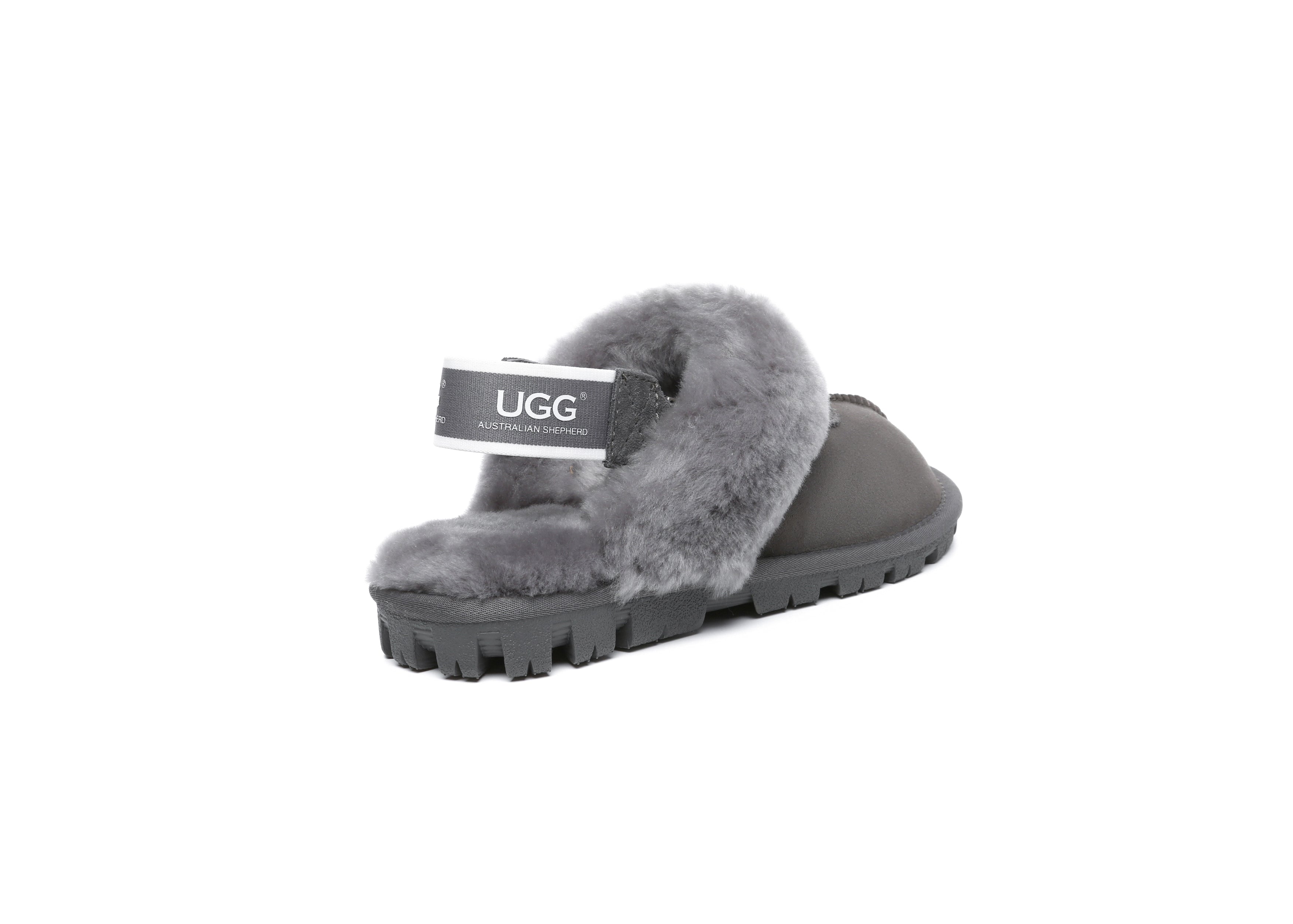 AUSTRALIAN SHEPHERD<sup>®</sup> Fluffy Strap Slingback Slippers